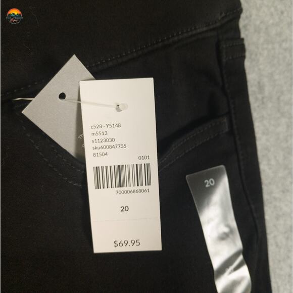 NWT Lane Bryant Jegging Jeans Black High Rise Stretch Pockets Women's Plus Sz 20 - Picture 7 of 10